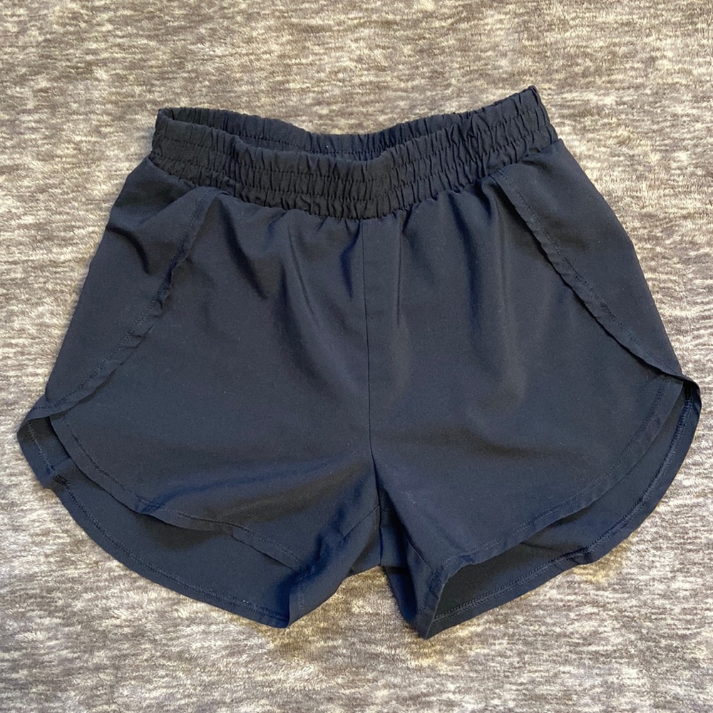 All In Motion Girls athletic shorts with built in underwear layer. M (7-8).